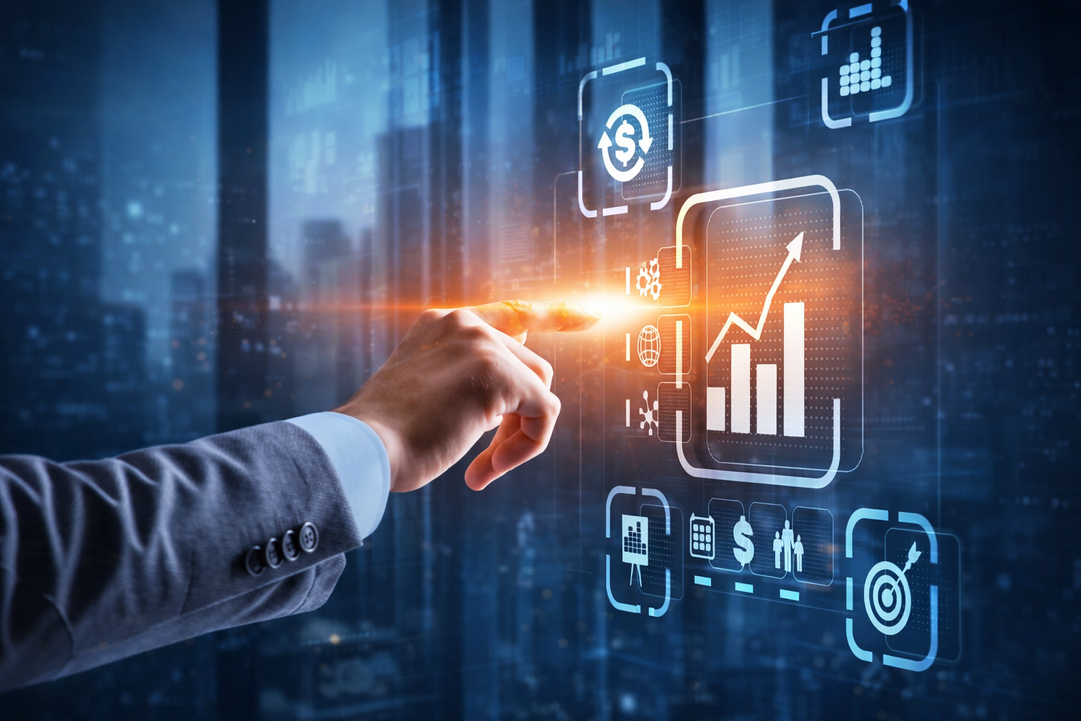 Enterprise software dashboard interface