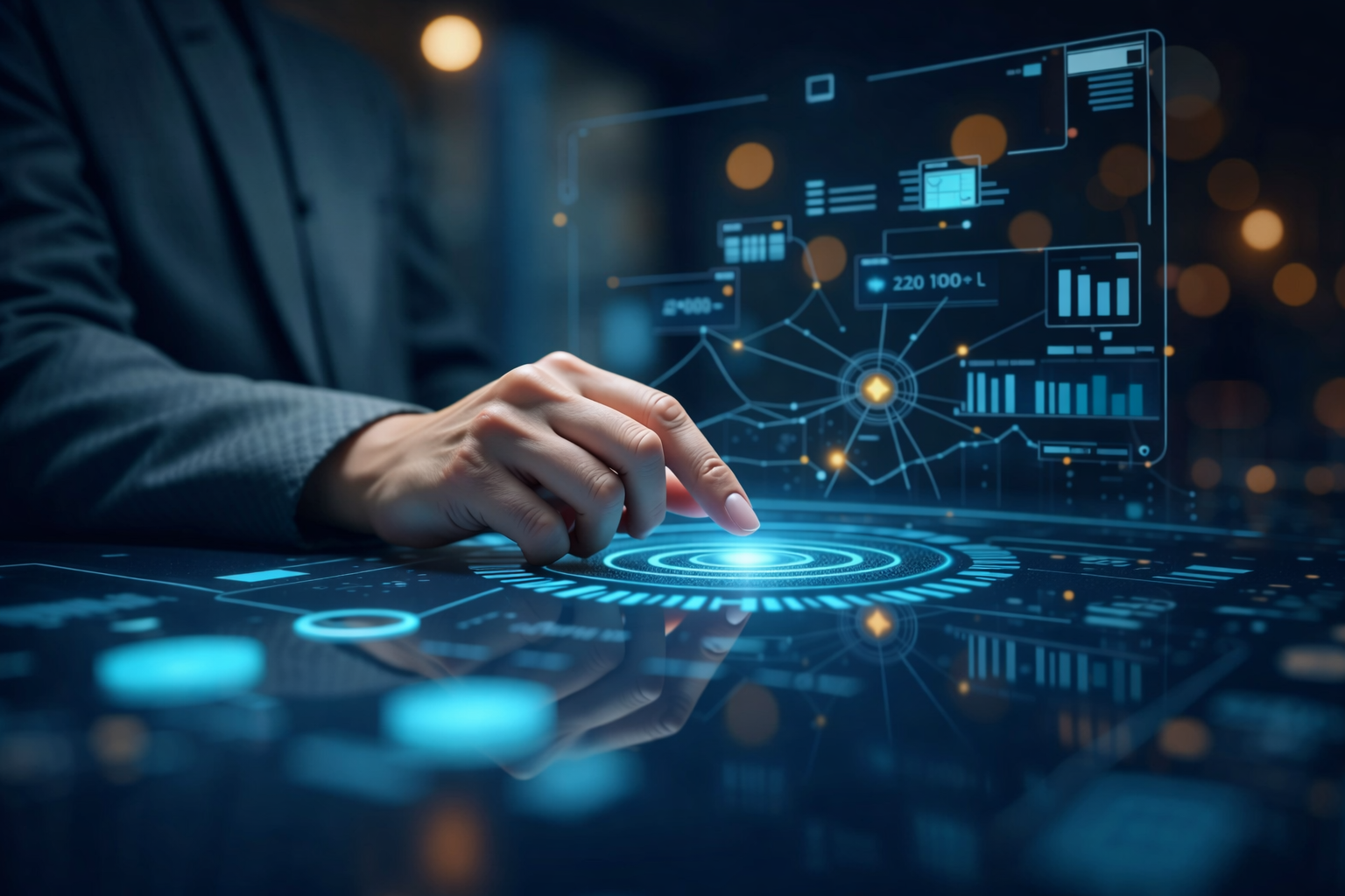 Enterprise software dashboard interface